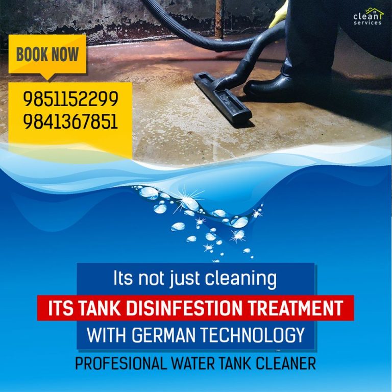water tank cleaning service with professional